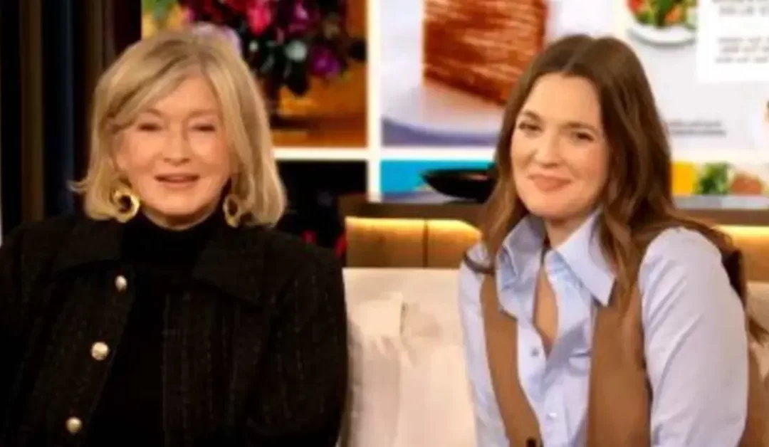 Martha Stewart Deflects Drew Barrymore’s Back Rub in Awkward Interview