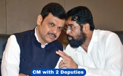 BJP’s Maharashtra CM with 2 Deputies Sources