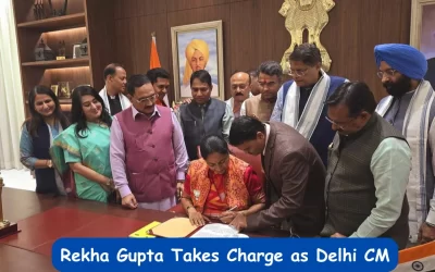 Rekha Gupta Assumes Charge, Holds Cabinet Meeting