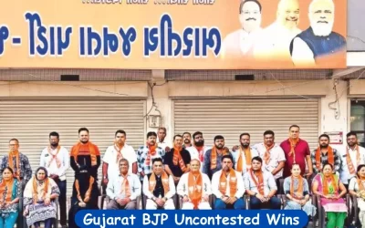 BJP wins 215 seats, 4 municipalities uncontested