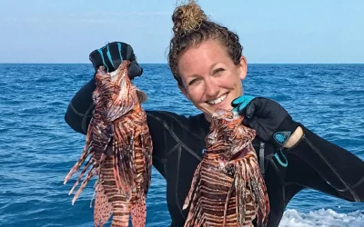 Caribbean’s Bold Lionfish Huntresses