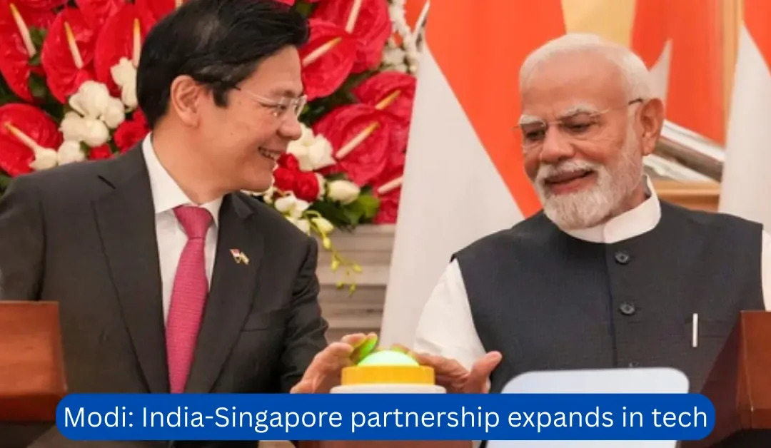 Modi: India-Singapore partnership expands in tech
