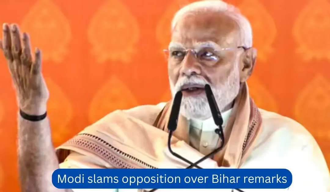 Modi slams opposition over Bihar remarks