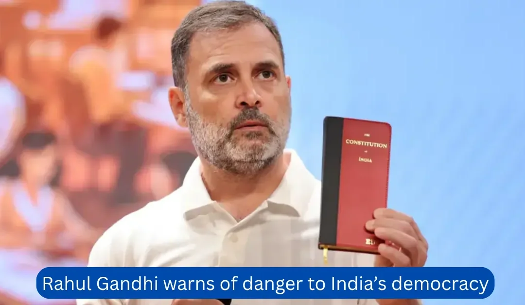 Rahul Gandhi in Colombia warns of danger to India’s democracy