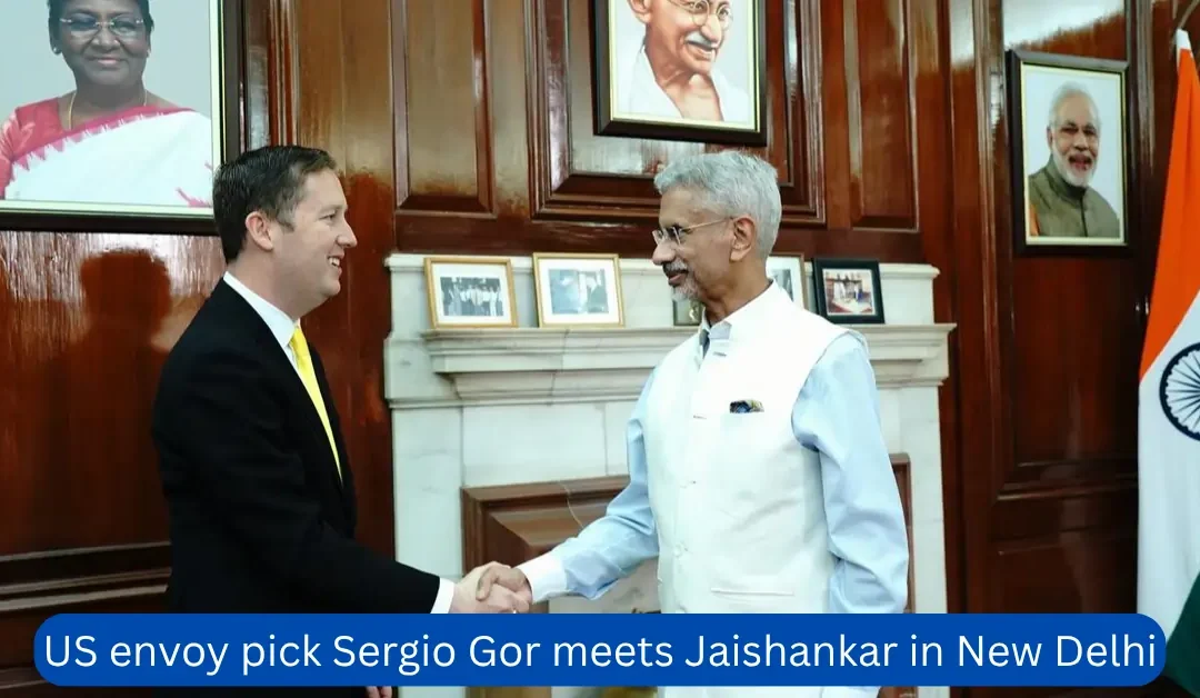 US envoy pick Sergio Gor meets Jaishankar in New Delhi