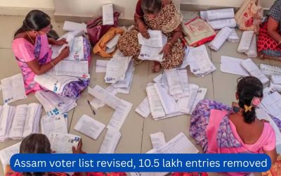 Assam voter list revised, 10.5 lakh entries removed