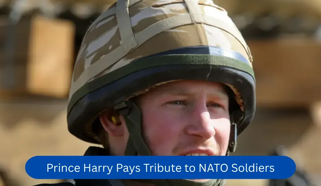 Prince Harry Pays Tribute to NATO Soldiers