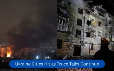 Ukraine Cities Hit as Truce Talks Continue