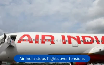 Air India stops flights over tensions