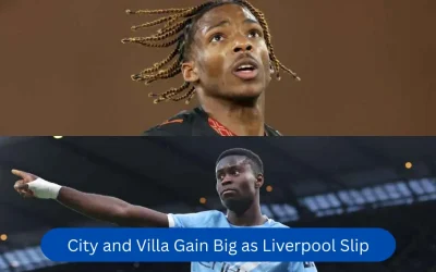 City and Villa Gain Big as Liverpool Slip