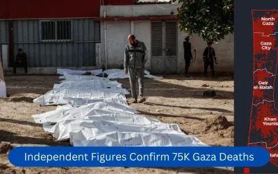 Independent Figures Confirm 75K Gaza Deaths