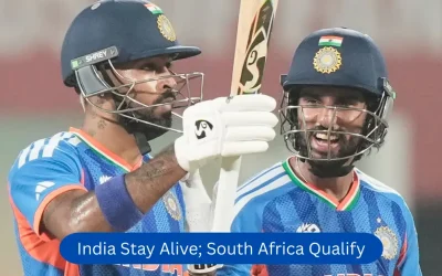 India Stay Alive; South Africa Qualify
